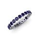4 - Valerie 3.00 mm Blue Sapphire Eternity Band 