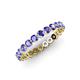 4 - Valerie 3.00 mm Tanzanite Eternity Band 