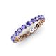 4 - Valerie 3.00 mm Tanzanite Eternity Band 