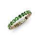 4 - Valerie 3.00 mm Green Garnet Eternity Band 