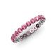 4 - Valerie 3.00 mm Pink Tourmaline Eternity Band 