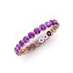 4 - Valerie 3.00 mm Amethyst Eternity Band 