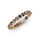 4 - Valerie 3.00 mm Smoky Quartz Eternity Band 