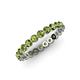 4 - Valerie 3.00 mm Peridot Eternity Band 