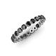 4 - Valerie 3.00 mm Black Diamond Eternity Band 