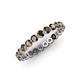 4 - Valerie 3.00 mm Smoky Quartz Eternity Band 