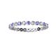 2 - Valerie 2.00 mm Tanzanite and Diamond Eternity Band 