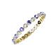 3 - Valerie 2.40 mm Tanzanite and Diamond Eternity Band 