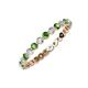 3 - Valerie 2.40 mm Green Garnet and Diamond Eternity Band 