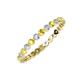 3 - Valerie 2.40 mm Yellow Sapphire and Diamond Eternity Band 