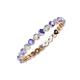 3 - Valerie 2.40 mm Tanzanite and Diamond Eternity Band 