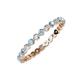 3 - Valerie 2.40 mm Aquamarine and Diamond Eternity Band 