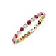3 - Valerie 2.40 mm Ruby and Diamond Eternity Band 