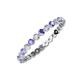 3 - Valerie 2.40 mm Tanzanite and Diamond Eternity Band 