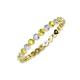 3 - Valerie 2.40 mm Yellow and White Diamond Eternity Band 