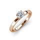 3 - Annora Forever Brilliant Moissanite Solitaire Engagement Ring 