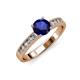 3 - Ronia Classic Blue Sapphire and Diamond Engagement Ring 