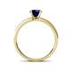 4 - Ronia Classic Blue Sapphire and Diamond Engagement Ring 