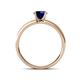 4 - Ronia Classic Blue Sapphire and Diamond Engagement Ring 