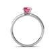 4 - Ronia Classic Pink Tourmaline and Diamond Engagement Ring 