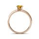 4 - Ronia Classic Citrine and Diamond Engagement Ring 