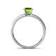 4 - Ronia Classic Peridot and Diamond Engagement Ring 