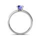 4 - Ronia Classic Tanzanite and Diamond Engagement Ring 