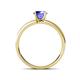 4 - Ronia Classic Tanzanite and Diamond Engagement Ring 