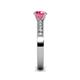 5 - Ronia Classic Pink Tourmaline and Diamond Engagement Ring 
