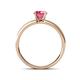 4 - Ronia Classic Pink Tourmaline and Diamond Engagement Ring 