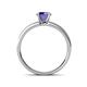 4 - Ronia Classic Iolite and Diamond Engagement Ring 