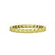 1 - Clarissa 2.50 mm Princess Cut Yellow Sapphire Eternity Band 