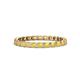 1 - Clarissa 2.50 mm Princess Cut Yellow Sapphire Eternity Band 