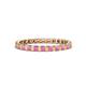 1 - Clarissa 2.50 mm Princess Cut Pink Sapphire Eternity Band 