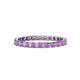 1 - Clarissa 2.50 mm Princess Cut Amethyst Eternity Band 