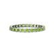 1 - Clarissa 2.50 mm Princess Cut Peridot Eternity Band 