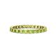 1 - Clarissa 2.50 mm Princess Cut Peridot Eternity Band 