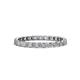 1 - Clarissa 2.50 mm Princess Cut Diamond Eternity Band 