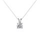 1 - Jassiel 5.00 mm Round Forever Brilliant Moissanite Double Bail Solitaire Pendant Necklace 