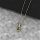 2 - Caron 4.00 mm Round Lab Created Alexandrite Solitaire Love Knot Pendant Necklace 