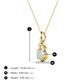 3 - Caron 4.00 mm Round Opal Solitaire Love Knot Pendant Necklace 