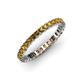 4 - Allie 2.50 mm Princess Cut Citrine Eternity Band 