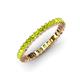 4 - Allie 2.50 mm Princess Cut Peridot Eternity Band 
