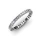 4 - Allie 2.50 mm Princess Cut Diamond Eternity Band 