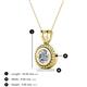 3 - Juliya 6.50 mm Round Forever Brilliant Moissanite Rope Edge Bezel Set Solitaire Pendant Necklace 