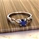 3 - Mayra Desire Blue Sapphire and Diamond Engagement Ring 