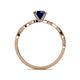 5 - Mayra Desire Blue Sapphire and Diamond Engagement Ring 