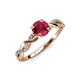 4 - Mayra Desire Ruby and Diamond Engagement Ring 