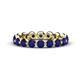1 - Valerie 3.50 mm Blue Sapphire Eternity Band 