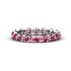 1 - Valerie 3.50 mm Pink Tourmaline Eternity Band 